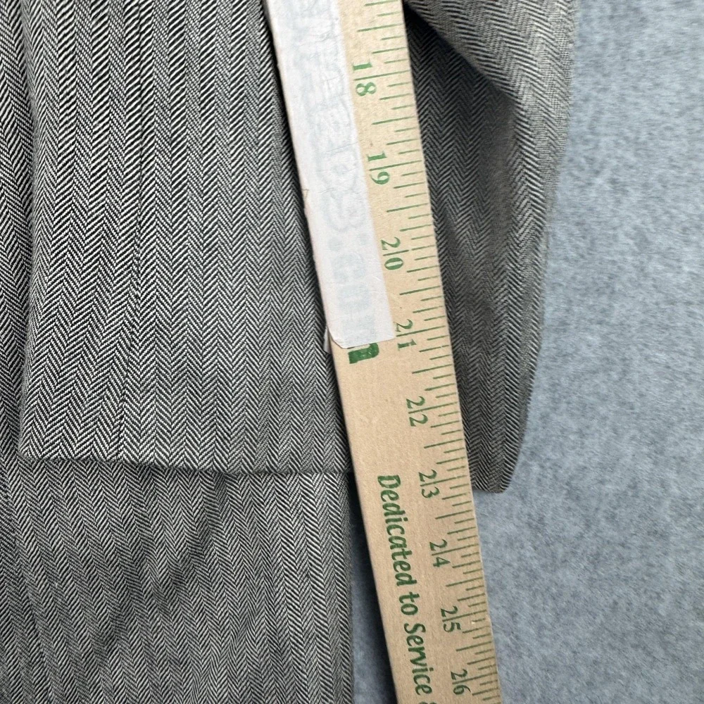 Lauren Ralph Lauren Blazer Mens 42R Brown Herringbone Silk Wool Sport Coat